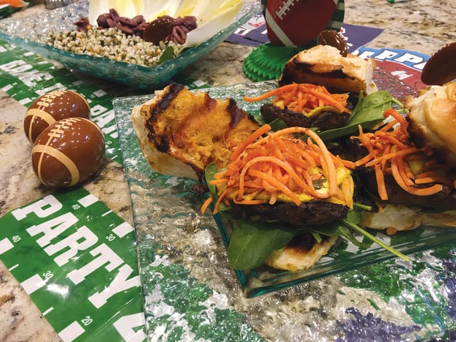 Grilled Vegetarian Sliders: Portobello Mushroom Style