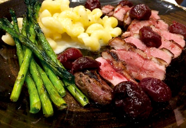 Grilled Duck Breast & Cherry Sauce: A Valentine’s Day Win