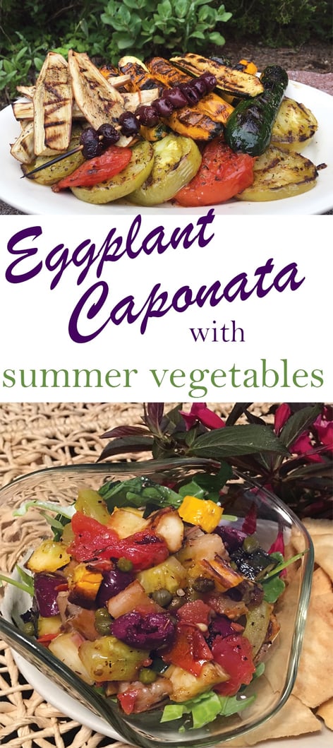 Grilled Eggplant Caponata and Summer Vegetables