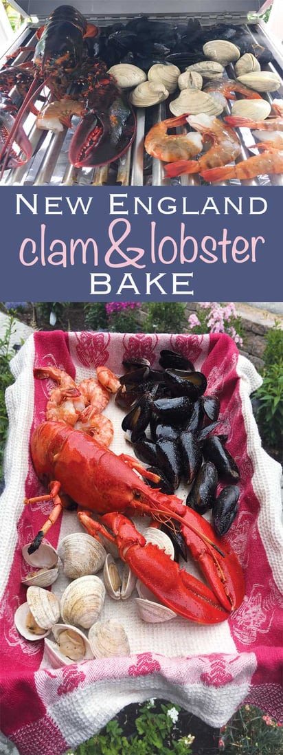 A New England Clam and Lobster Bake for Your Dinner Plate
