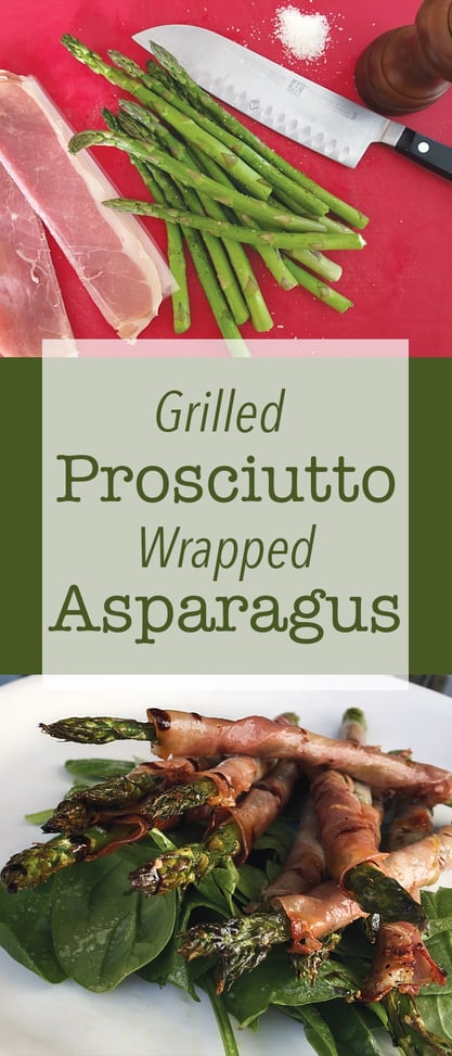 Holiday Party Apps: Grilled Prosciutto Wrapped Asparagus