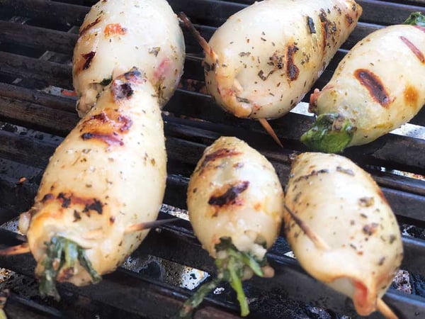 Grilled Stuffed Calamari: From Grecian Seas to Your Table